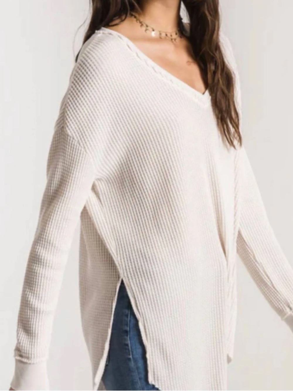Z Supply off white waffle tunic